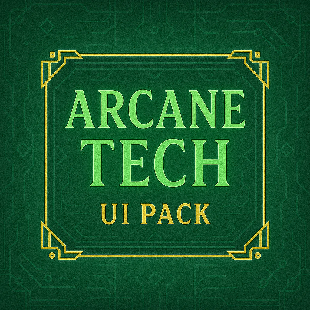 Arcane Tech UI Pack product preview